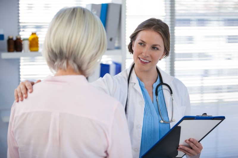 Doctor consulting with a patient